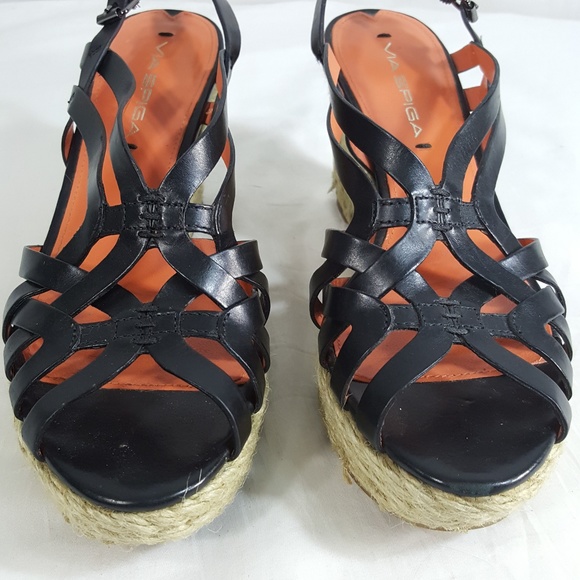 Via Spiga Mabel Platform Sandal ROPE HEEL LEATHER - Picture 3 of 8